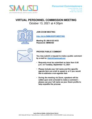 Fillable Online Personnel Commissioners Fax Email Print PdfFiller