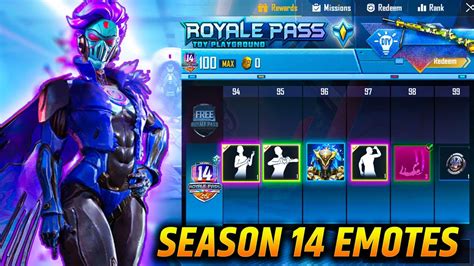 Season 14 Royal Pass Emotes Pubg Mobile Season 14 Royal Pass Rewards