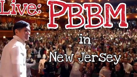 Re Live Pbbm Meets Filipino Community In New Jersey Youtube