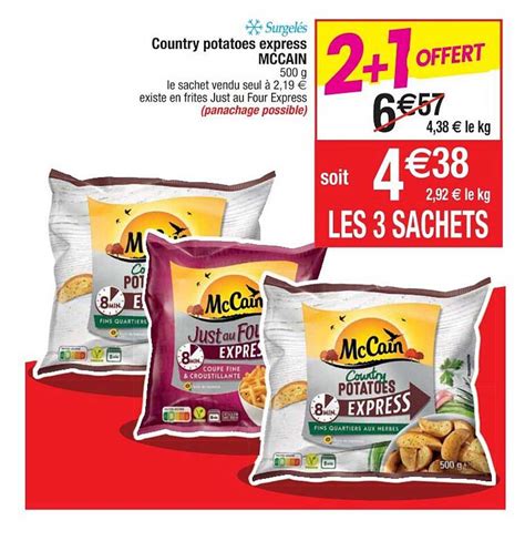 Promo Country Potatoes Express Mc Cain Chez Cora ICatalogue Fr