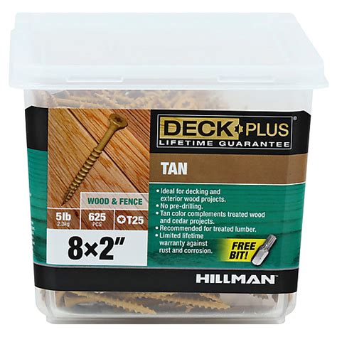 Hillman Deck Plus Screws Tan Wood And Fence Shop Price Cutter