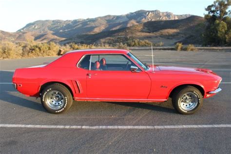 Ford Mustang Coupe 1969 Red For Sale. 9R01H101164 1969 Mustang Grande Coupe 351W