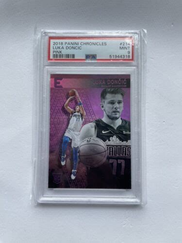 Panini Chronicles Essentials Pink Luka Doncic Rc Gem Mint Psa