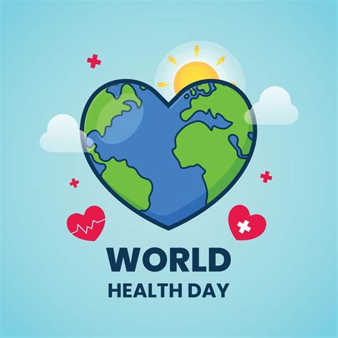 World Health Day Vector Illustration World Health Day Poster Design ...