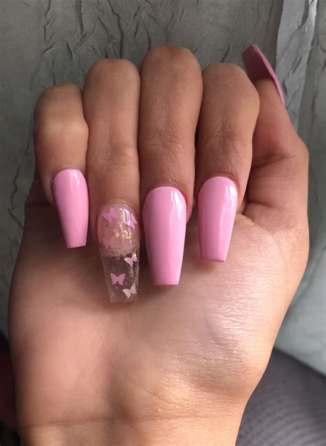 Butterflies Pretty Pink Nails Pinkvibes Pink Nails Pink Nail