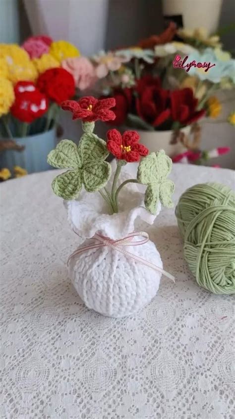 Lilyrosy On Instagram New Patterns Follow For Crochet Vase