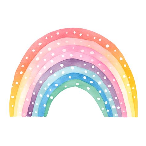 Rainbow Watercolor Clipart Png