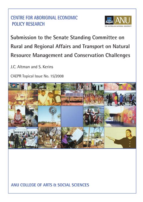 PDF Submission To The Senate Standing Committee On Rural And Regional