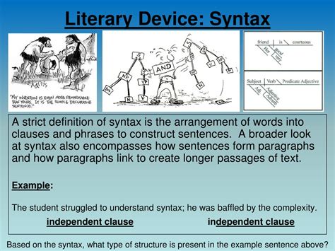 PPT - Literary Device: Syntax PowerPoint Presentation, free download ...