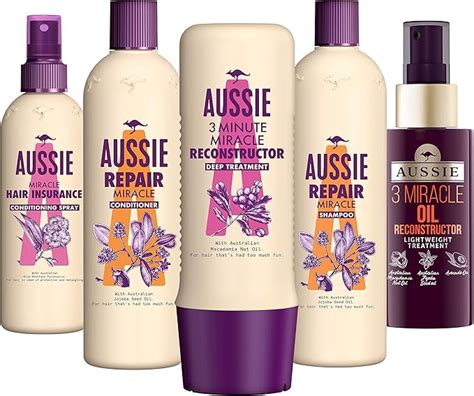 Aussie Hair Care Shampoo And Conditioner Set With Macadamia Nut Oil Jojaba Seed Oil And Avocado