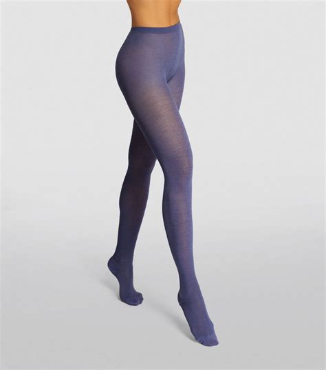 Womens Wolford Blue Merino Tights Harrods Countrycode