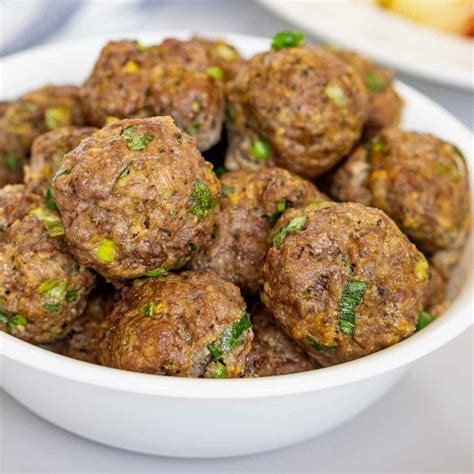 Bison Meatballs (Air Fryer or Baked) | Babaganosh