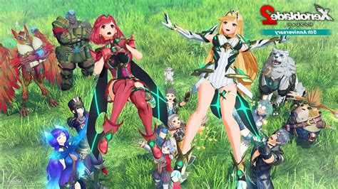 Official Xenoblade Chronicles 2 Anniversary Wallpaper Honors Its