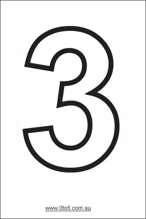 5 Best Images of Printable Number 3 - Printable Number Three Template, Number 3 Coloring Pages ...