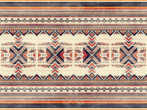 Native American Indian Ornament Pattern Geometric Ethnic Textile