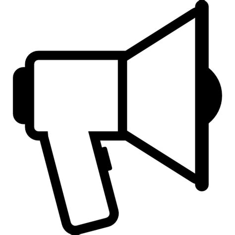 Megaphone User Interface Gesture Icons