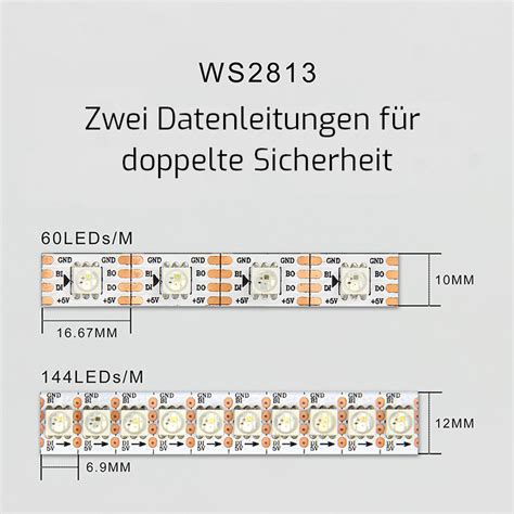 Adressierbare LEDs Wie Ws2812b Sk6812 Neopixel