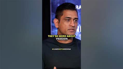 Ms Dhoni Passion For Indian Bikes ️ Shorts Youtube