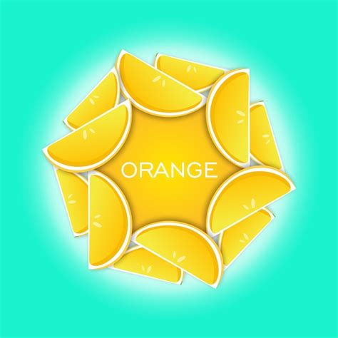 premium vector orange frame