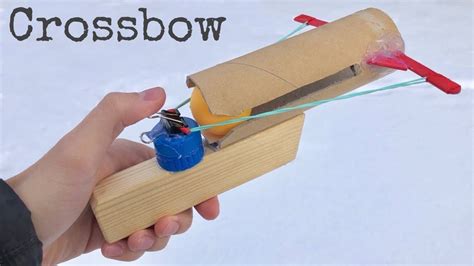 How To Make A Crossbow For Ping Pong Ball Diy Mini Crossbow Youtube