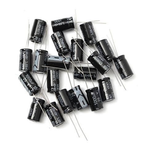 5pcs 1000uf 25v Radial Electrolytic Capacitor 1000uf 25v Radial Polarized Aluminum Electrolytic