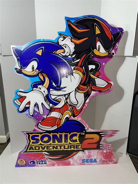 Sonic Adventure Reproduction Standee Sega Dreamcast Etsy