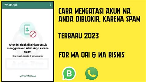 Cara Mengatasi Akun Ini Tidak Diizinkan Untuk Menggunakan Whatsapp