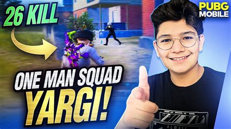 SONUN DA ŞANSIMI KIRDIM ONE MAN SQUAD YARGI 26 KİLL PUBG MOBİLE