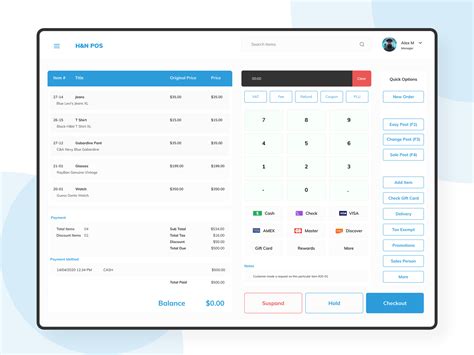 POS Billing User Interface Design by Mohammad Ali on Dribbble