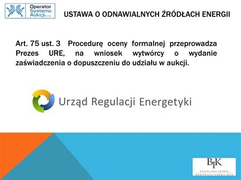 Procedura Prekwalifikacjyna W Praktyce System Aukcyjny Oze Ppt Pobierz