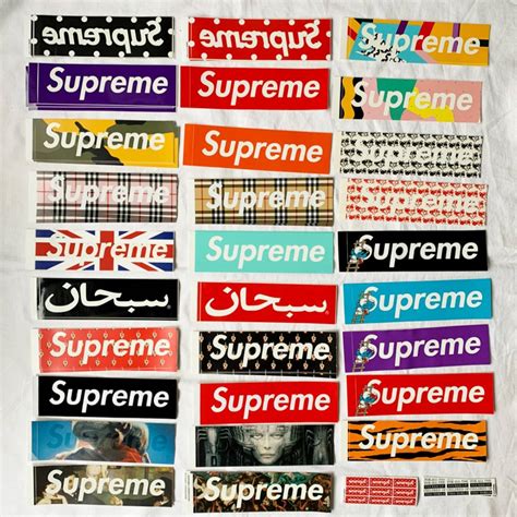 80枚セット Supreme シュプリーム Box Logo Sticker ボックスロゴステッカー バーバリー ティファニー ギャルソン アンダーカバーシュプリーム｜売買された