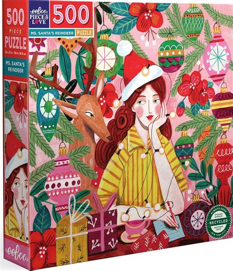 Puzzle Frau Santas Rentier Teile Puzzlemania Ch