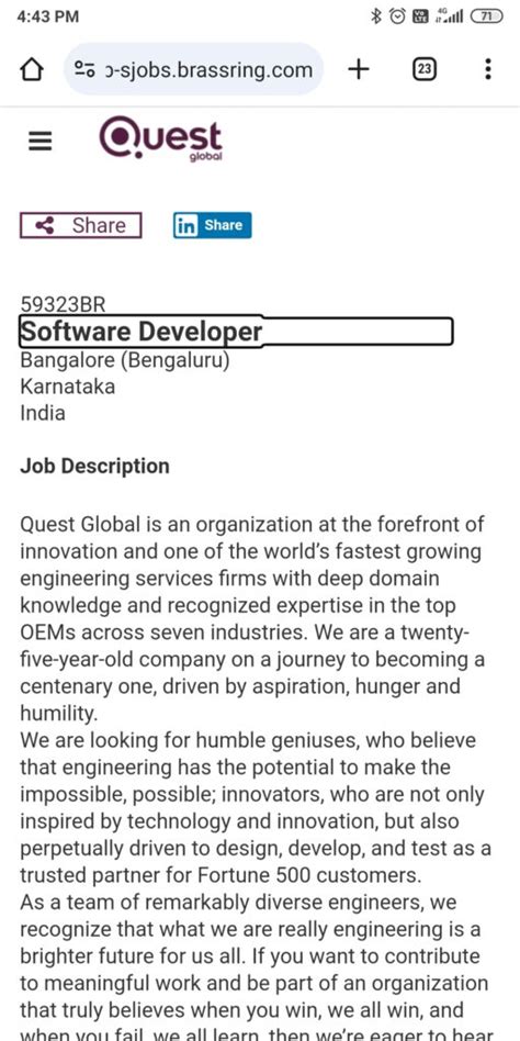 Quest Global Off Campus Drive 2024 Hiring Software Developer Jobs For