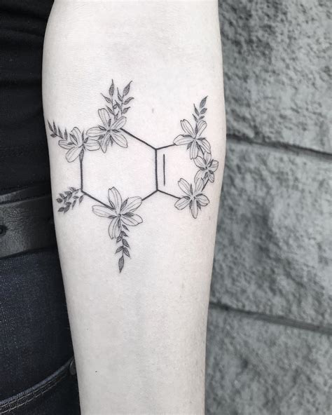 Caffeine Chemical Structure Tattoo