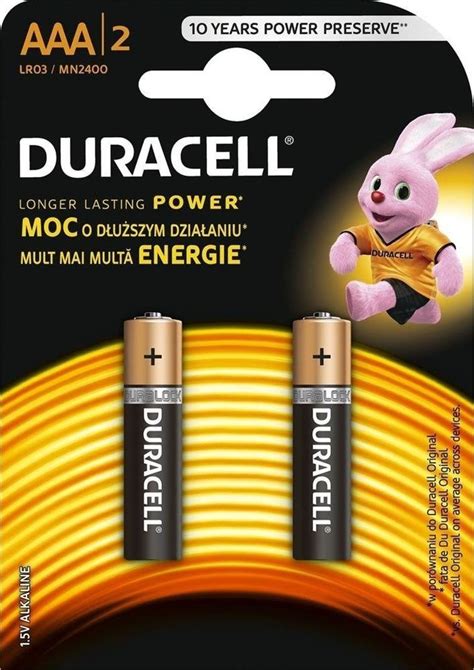 Baterie alkaliczne DURACELL Basic LR03, AAA, 2 szt - Duracell | Sklep ...
