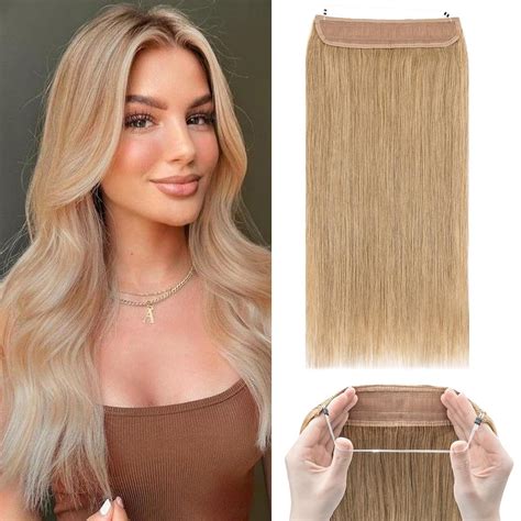 Extensions Echthaar Mit Transparenter Schnur Silk Co Wire In