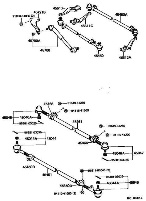 Front Steering Gear And Link For Toyota Land Cruiser Lj70lv Auto Parts