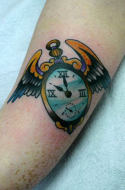 Time Flies | Tattoos, American tattoos, Compass tattoo