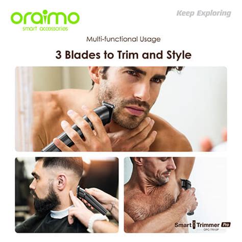 Oraimo Trimmer Opc Tr P Smart Trimmer With Guided Combs Media Shop Bd