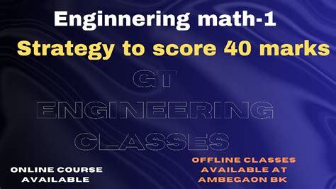 Enginnering Math Endsem Strategy To Score Marks Sppu Youtube