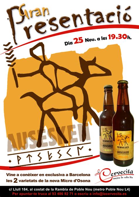 Cerveza Artesanal En Catalunya Presentaci N Ausesken A La Cervecita