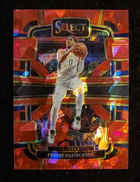 Panini Select Tyrese Haliburton Glace Craqu E Rouge Concourse