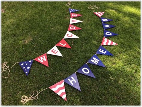 Custom Welcome Home Pennant Banner Etsy Uk Pennant Banners Pennant