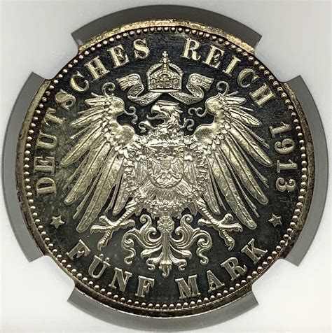 Germany A German States Prussia Mark Ngc Pf Ucameo Proof