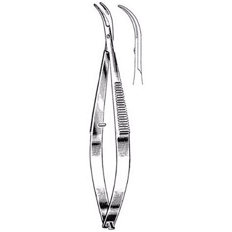 Castroviejo Corneal Scissors Cm Mm Blades Curved Blunt Tips