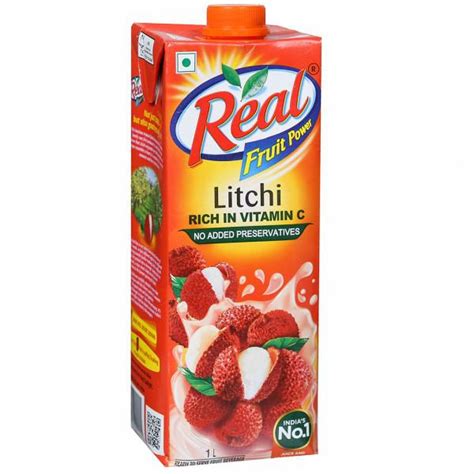 Buy Real Fruit Power Litchi Juice Rich In Vitamin C L Online At Best