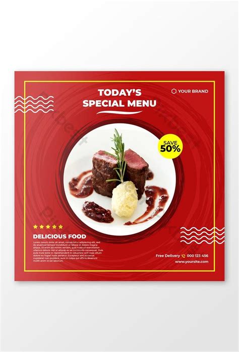 Restaurant Fast Food Social Media Post Psd Free Download Pikbest