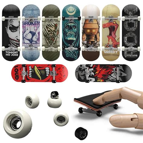 Bordo De Madeira Dedo Skate Divertido Fingerboard Brinquedo Liga