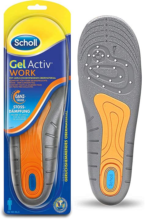 SCHOLL GEL ACTIV WKŁADKI DO BUTÓW DO PRACY MĘSKIE 13109553149 Allegro pl