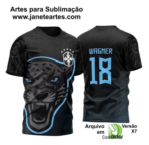 Arte Vetor Camisa Interclasse Pantera Negra Brasil